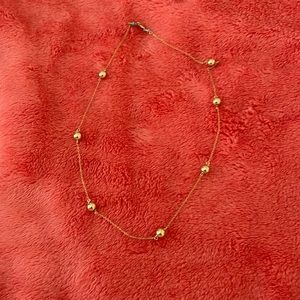 Enewton gold filled necklace. I’m almost certain these are 4 mm beads